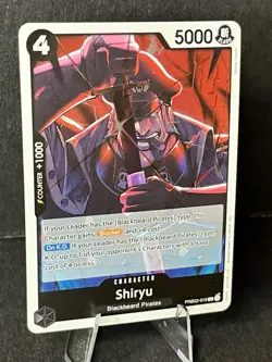 Shiryu PRB-02 PRB02-015 Foil Rare The Best Vol 2 One Piece Card Near Mint NM TCG - Image 2