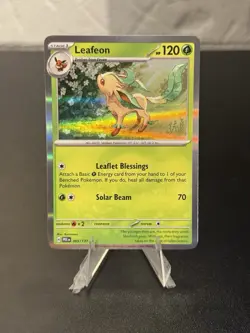 Leafeon (Holo) Prismatic Evolutions 005/131 Rare Pokemon Card NM - Image 1