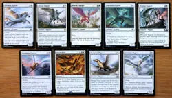 MTG Set 9 White Flying Pegasus Creatures & Spells *NM* English Magic EDH Group - Image 1