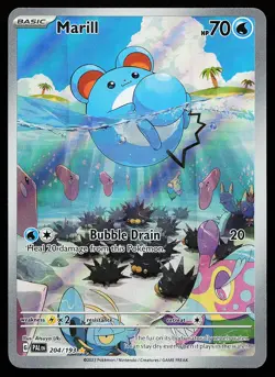 Marill 204/193 Holo Illustration Rare Paldea Evolved Pokemon Card - Image 1