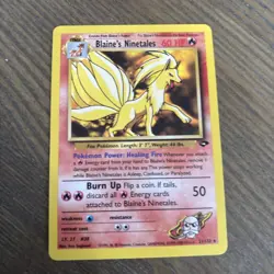Blaine's Ninetales Gym Challenge 21/132 Unlimited Edition Regular Non-Holo Card - Image 1