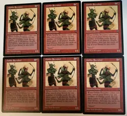 MTG Visions Goblin Recruiter x6 NM-LP - READ Description - Image 1