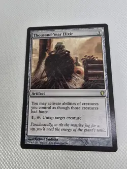 Wizards Thousand-Year Elixir Commander 2013 Artifact Colorless Rare Regular MTG - Image 1