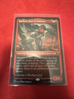 MTG Karlach, Fury of Avernus FOIL ETCHED Commander Legends Baldur's Gate 507 NM - Image 1