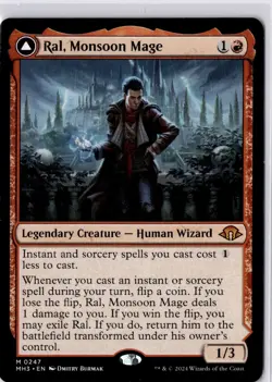 Ral, Monsoon Mage Modern Horizons 3 Regular NM M 0247 - Image 1