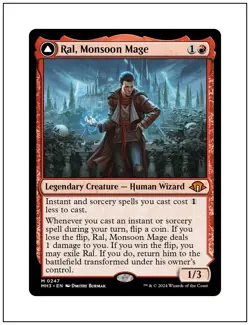 1x Ral, Monsoon Mage, Modern Horizons 3, Magic the Gathering, MTG NM - Image 1
