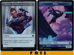 Kaito, Cunning Infiltrat - JAPANESE FOIL SHOWCASE + Token - Foundations - Image 2