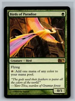 Magic The Gathering Magic 2012 Birds of Paradise #165/249 NM/EX - Image 1