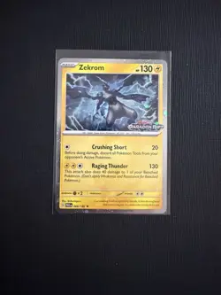 Zekrom 066/182 Paradox Rift Stamped Promo Pokemon Card Holo NM - Image 1