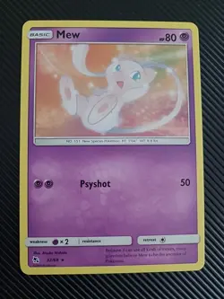 Mew - Hidden Fates 32/68 - Non Holo Rare Pokemon TCG NM - Image 1