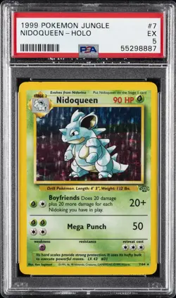 1999 POKEMON JUNGLE #7 NIDOQUEEN-HOLO PSA 5 - Image 1