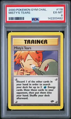 142203482 Misty's Tears 2000 Pokemon Gym Challenge #118 PSA 6 - Image 1