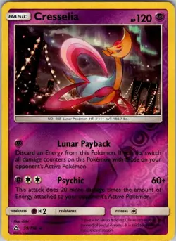 Pokemon | SM - Ultra Prism | Cresselia | 59/156 | Reverse Holo | MP - Image 1
