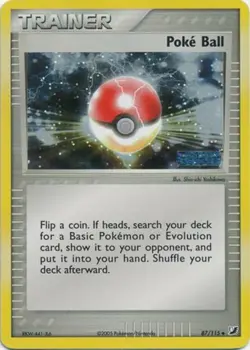 Pokemon - Poke Ball - 87/115 - Uncommon - Reverse Holo - EX Unseen Forces - MP - Image 1