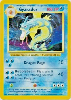 Pokemon TCG - Gyarados - 6/102 - Holo Unlimited - Base Set Unlimited [Near Mint] - Image 1