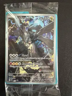 N’s Zekrom Pokemon Center Stamped Promo Gradeable Centering - Image 1