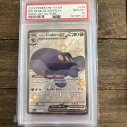 2024 POKEMON PAF EN-PALDEAN FATES SHINY ULTRA RARE PALDEAN CLODSIRE EX PSA 10 - Image 1