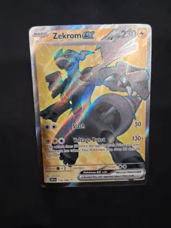 Pokemon Zekrom EX TCG Ultra Rare Black Bolt SV 158/086 - Image 2
