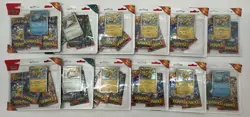 Lot of (12) Pokemon TCG 3-Pack Blisters 10 Surging Sparks+2 Twilight Masquerade - Image 1