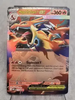 Mega Charizard Y EX - MEP 030 Holo Foil Black Star Promo Pokemon - Image 1
