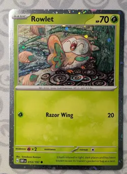 Rowlet Cosmos Holo - 13/97 - NM - Obsidian Flames - Pokemon TCG - Image 1