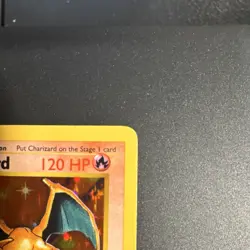 Pokemon TCG Charizard Base Set Shadowless Holo Rare 004/102 120 HP 1999 - Image 3