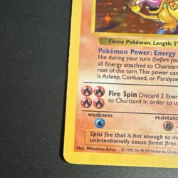 Pokemon TCG Charizard Base Set Shadowless Holo Rare 004/102 120 HP 1999 - Image 5