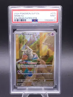 Pokemon Mimikyu SVP 075 Paldean Fates Black Star Promo PSA 9 - Image 1