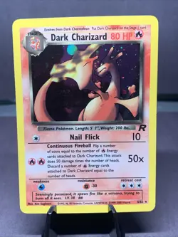 Pokemon TCG Dark Charizard 4/82 Team Rocket Holo Rare WOTC VTG 2000 NM Ungraded - Image 1