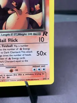 Pokemon TCG Dark Charizard 4/82 Team Rocket Holo Rare WOTC VTG 2000 NM Ungraded - Image 4