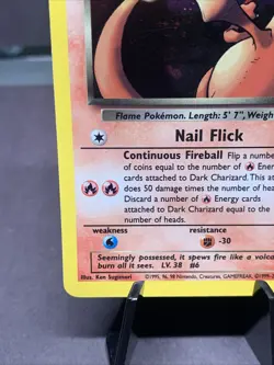 Pokemon TCG Dark Charizard 4/82 Team Rocket Holo Rare WOTC VTG 2000 NM Ungraded - Image 5