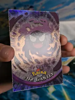 2000 Topps Pokemon Series 2 Rainbow Gastly LP Edge Wear 🌈 - Image 3