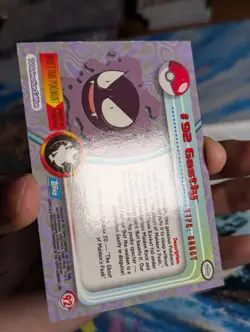 2000 Topps Pokemon Series 2 Rainbow Gastly LP Edge Wear 🌈 - Image 4