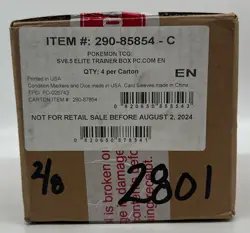 Pokemon Center Exclusive Shrouded Fable Elite Trainer Box Case SEALED SV6.5 - Image 1