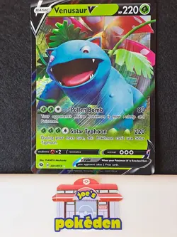 Pokemon TCG Venusaur V Champions Path 001/073 Holo Ultra Rare NM - Image 1