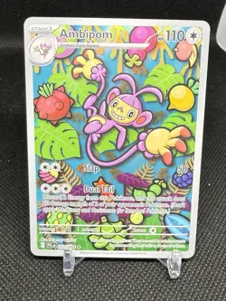 Ambipom 107/094 - 2025 Pokemon Phantasmal Flames Illustration Rare - Full Art #2 - Image 1
