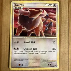 Tauros 41/95 HGSS Unleashed Uncommon MP Pokemon - Image 1