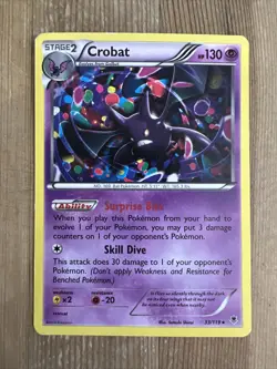 Pokemon TCG Crobat 33/119 Non Holo Rare XY Phantom Forces LP/MP - Image 1