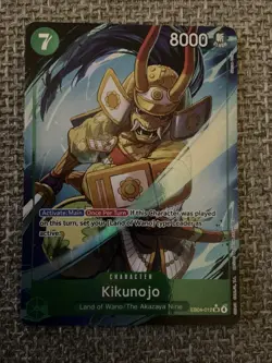 One Piece TCG Kikunojo Alternate Alt Art SR EB04-012 English OP14 Azure Seven 🔥 - Image 1