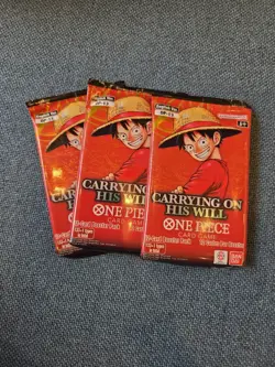 LOT OF 3x One Piece OP-13 Carrying on His Will Booster Packs - Image 1