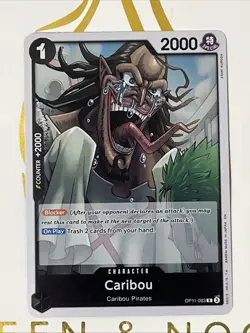 Caribou Holo OP11-083 A Fist of Divine Speed One Piece TCG - Image 1