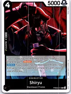 Shiryu PRB02-015 Premium Booster The Best Vol. 2 Foil R One Piece TCG - Image 1