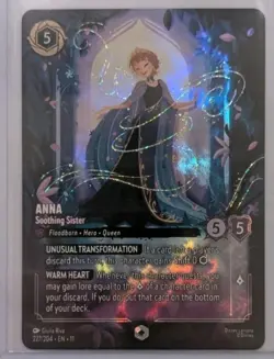 - Disney Lorcana - Anna - Soothing Sister - Winterspell - Enchanted -227/204 - Image 1