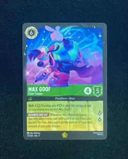 Disney Lorcana TCG English 77/204 EN 9 Max Goof Chart Topper TD40 - Image 1