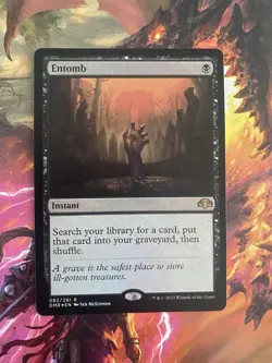 MTG Entomb Dominaria Remastered 082/261 Foil Rare - Image 1