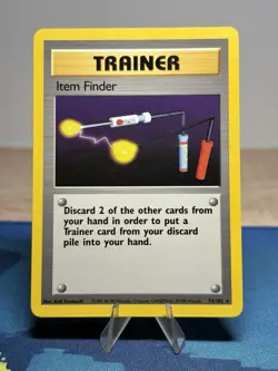 Pokemon Card TCG WOTC Base Set Item Finder 74/102 Non Holo Rare Unlimited LP - Image 1