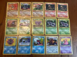 Bulk Vintage Pokemon Cards 250 cards 41 1st editions 3 holos 1 shadowless - Image 3