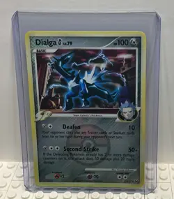 Dialga G 7/127 Platinum Crosshatch Pokemon League Promo Card - Image 1