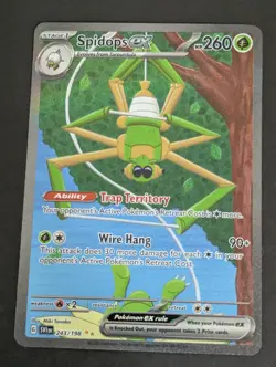 Pokemon TCG Spidops EX Holo Card 243/198 Sv01 Base Set Special Illustration Rare - Image 1