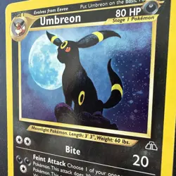 Pokemon Umbreon Neo Discovery Holo TCG Card 13/75 - Image 2